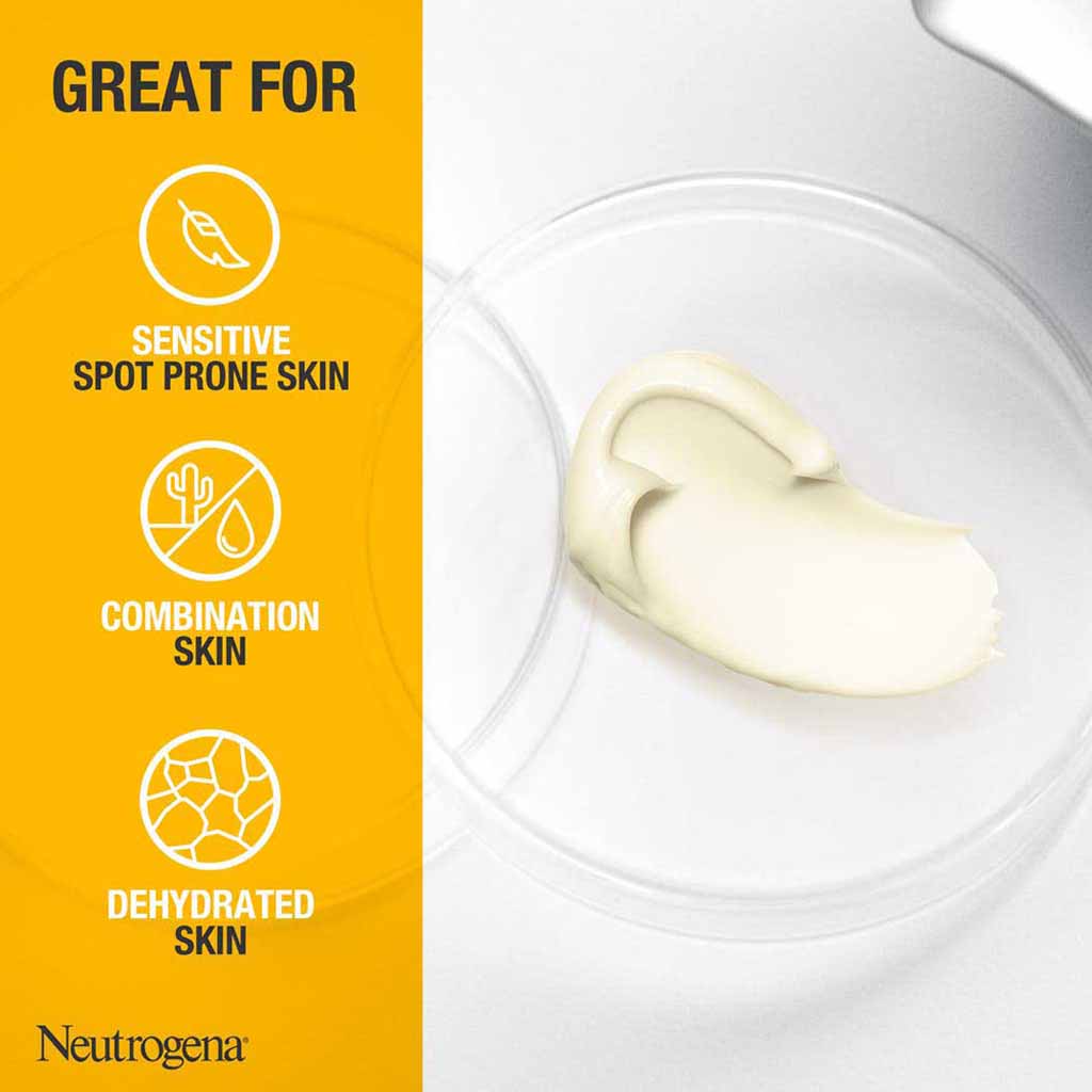 Neutrogena, Soothing Clear Moisturizer Cream, Calming moisturizer for sensitive skin, 75ml