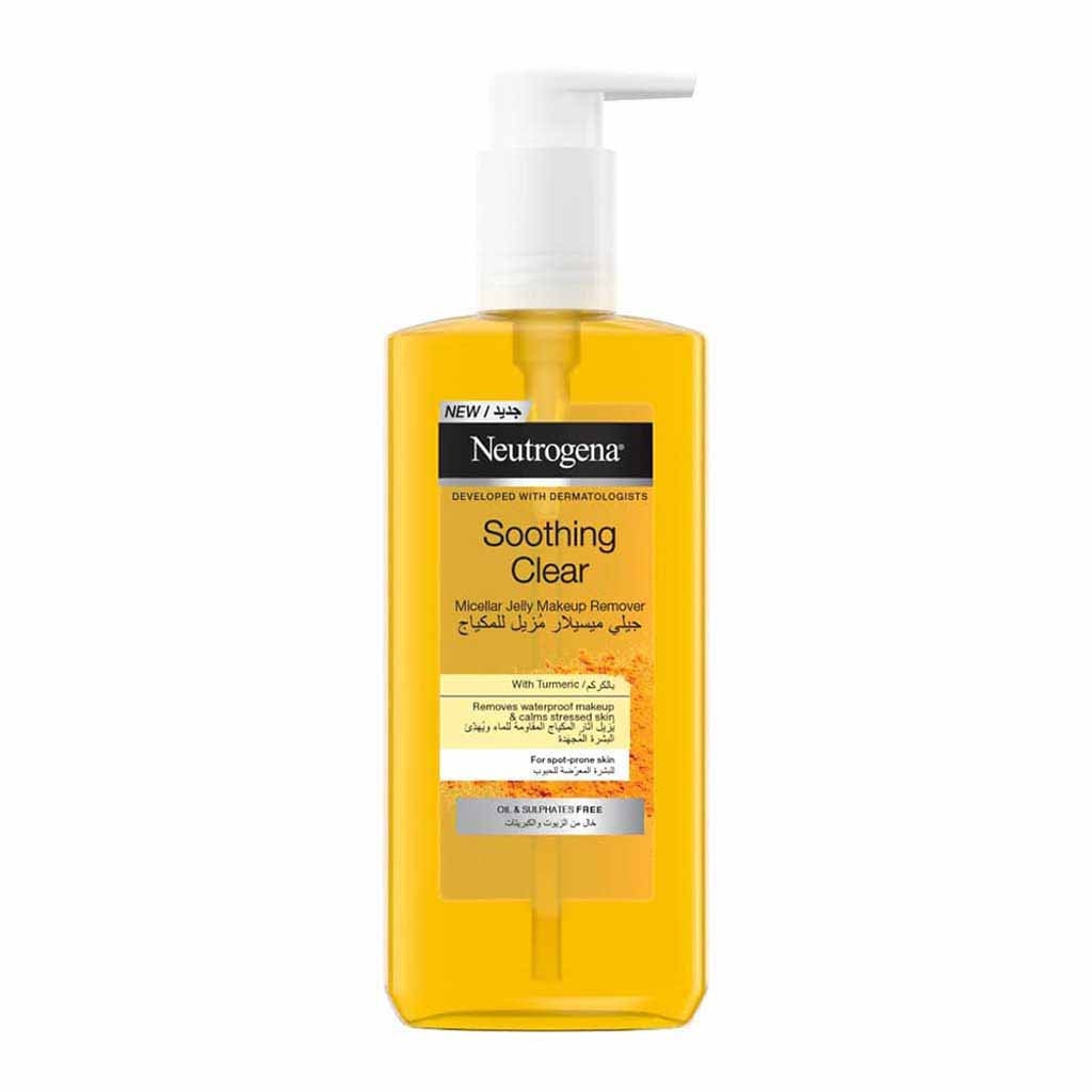 Neutrogena, Soothing Clear Micellar Jelly Make-Up Remover, Gentle makeup remover for sensitive skin, 200ml
