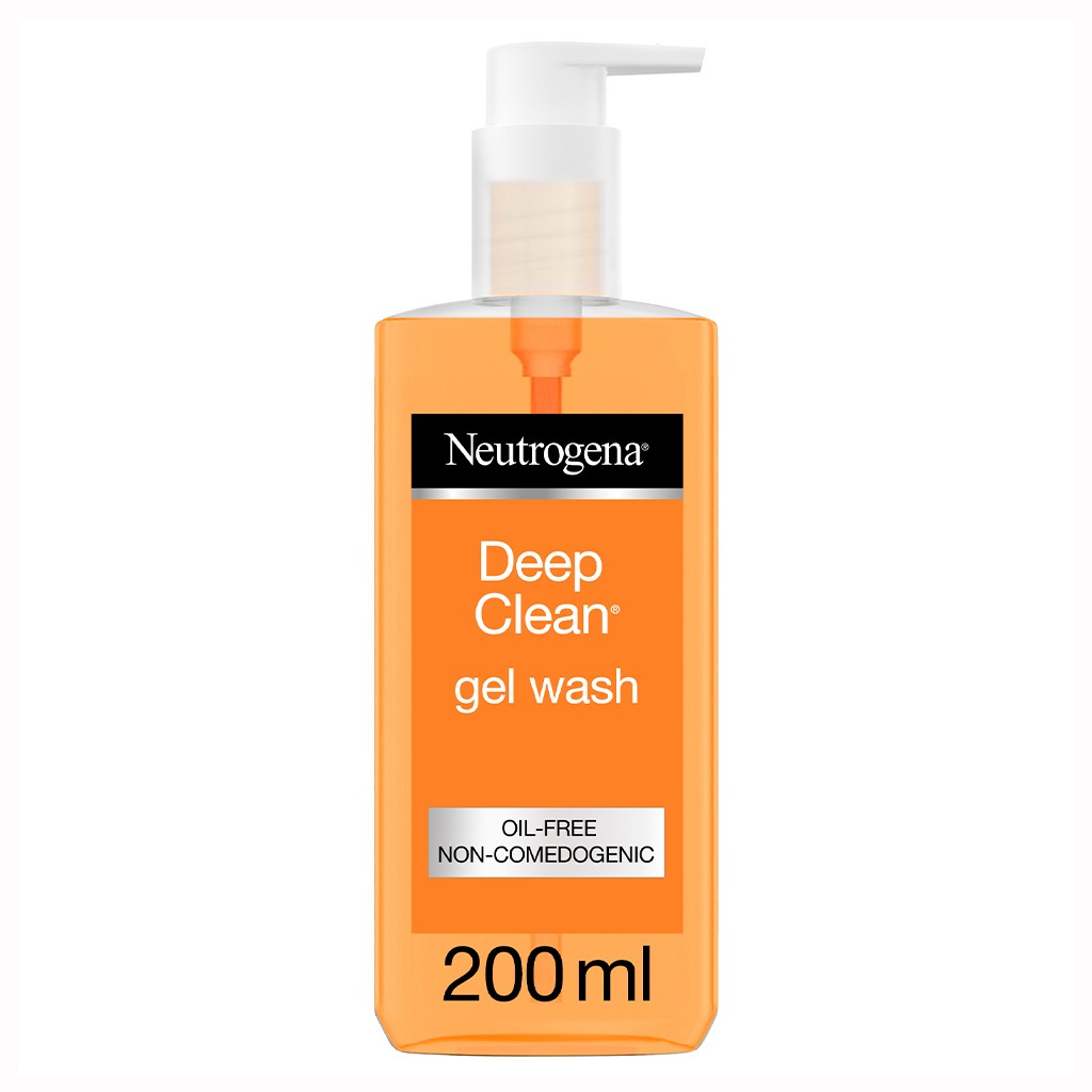 Neutrogena, Deep Clean Oil-Free Gel Wash, Oil-free facial cleanser for deep pore cleansing, 200ml