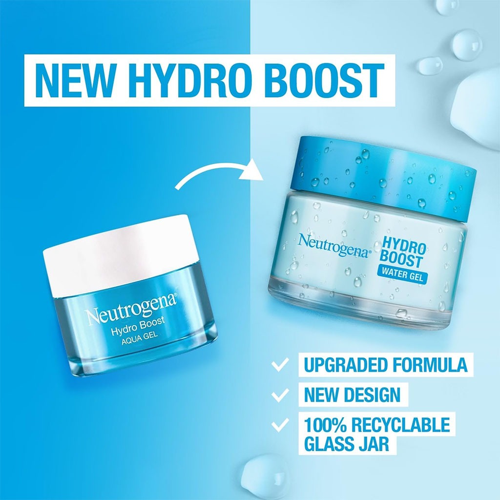 Neutrogena, Hydro Boost Water Gel Face Moisturizer, Hydrating gel for normal to combination skin, 50ml