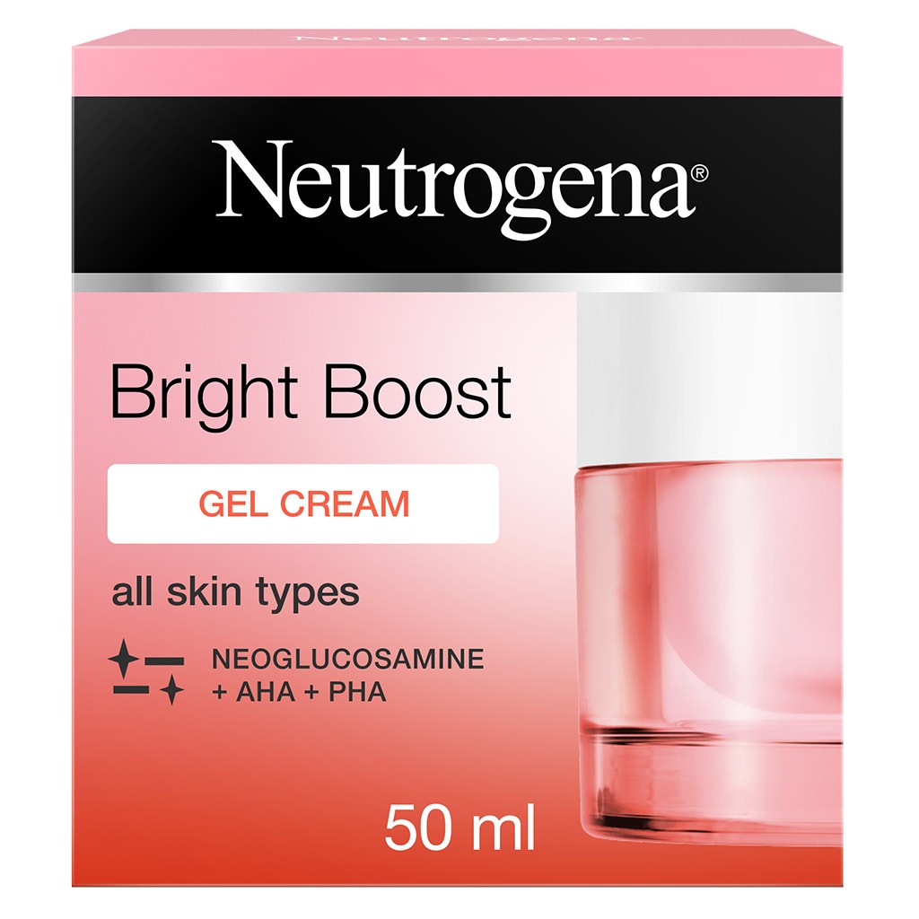 Neutrogena, Bright Boost Gel Cream For Spots Fine-Lines & Uneven Tone, Brightening gel cream for skin renewal, 50ml