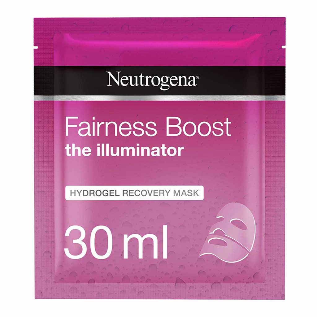 Neutrogena, Fairness Boost Hydrogel Recovery Mask, Brightening and hydrating face mask, 30ml