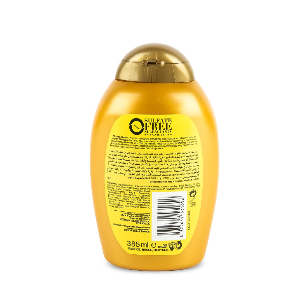Ogx, Apple Cider Vinegar Conditioner, Conditioner for oily and greasy hair, 385 ml