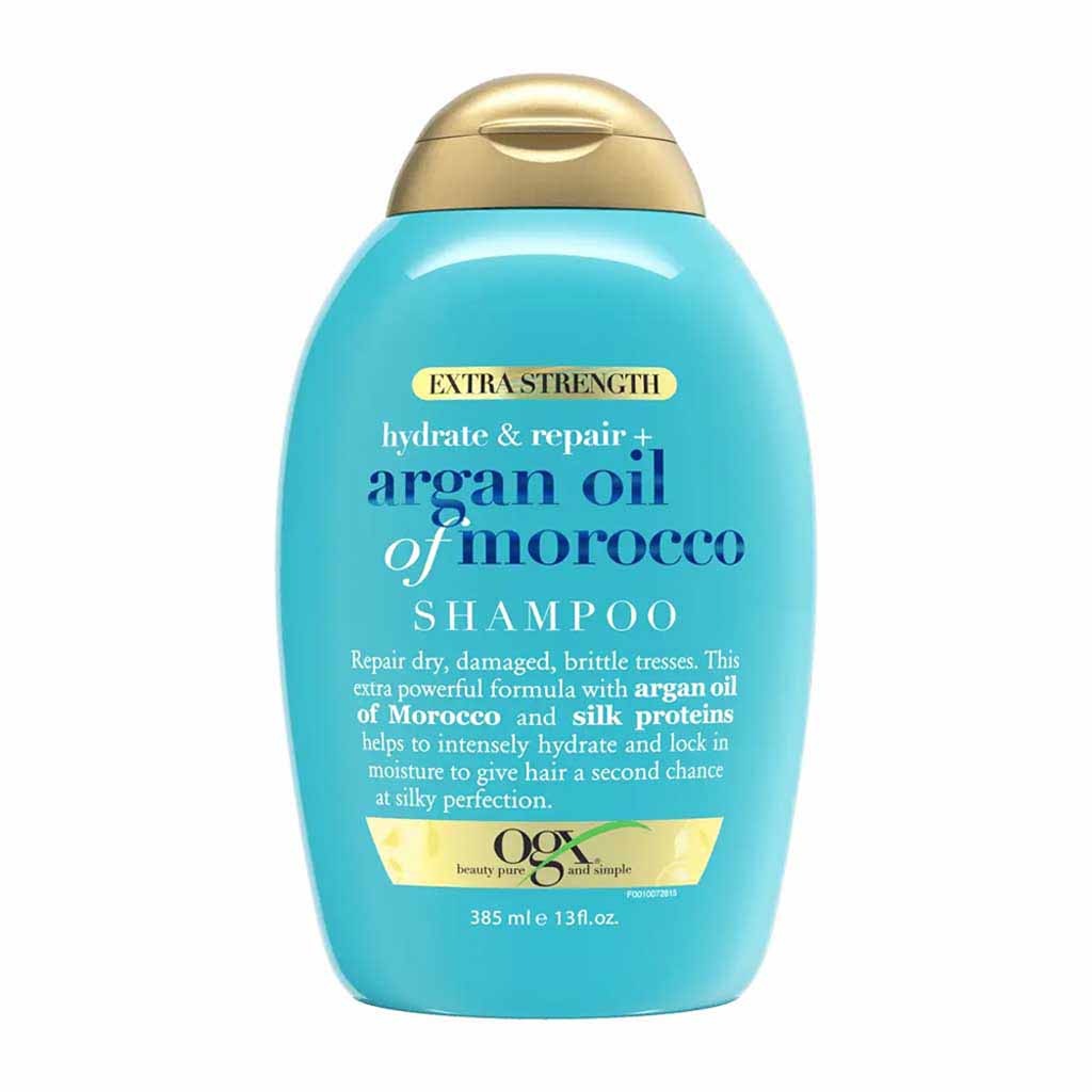 OGX, Hydrate & Revive Argan Oil of Morocco Shampoo, Moisturizing shampoo with argan oil for dry hair, 385ml