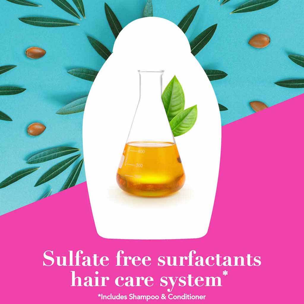 OGX, Hydrate & Revive Argan Oil of Morocco Shampoo, Moisturizing shampoo with argan oil for dry hair, 385ml