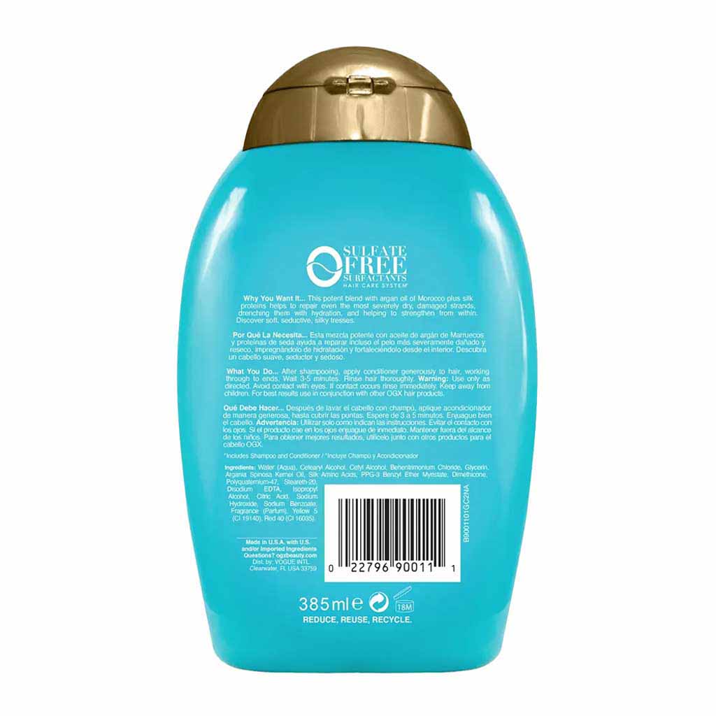OGX, Hydrate & Revive Argan Oil of Morocco Conditioner, Moisturizing conditioner for dry damaged hair, 385 ml