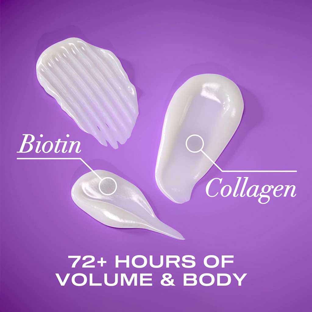 OGX, Biotin & Collagen Shampoo, Strengthening shampoo for thicker fuller hair, 385 ml