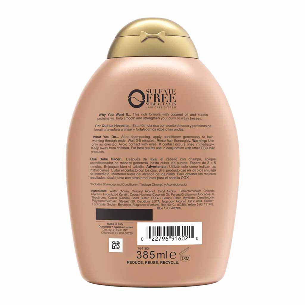 OGX Ever Straightening Brazilian Keratin Smooth Conditioner 385 ml
