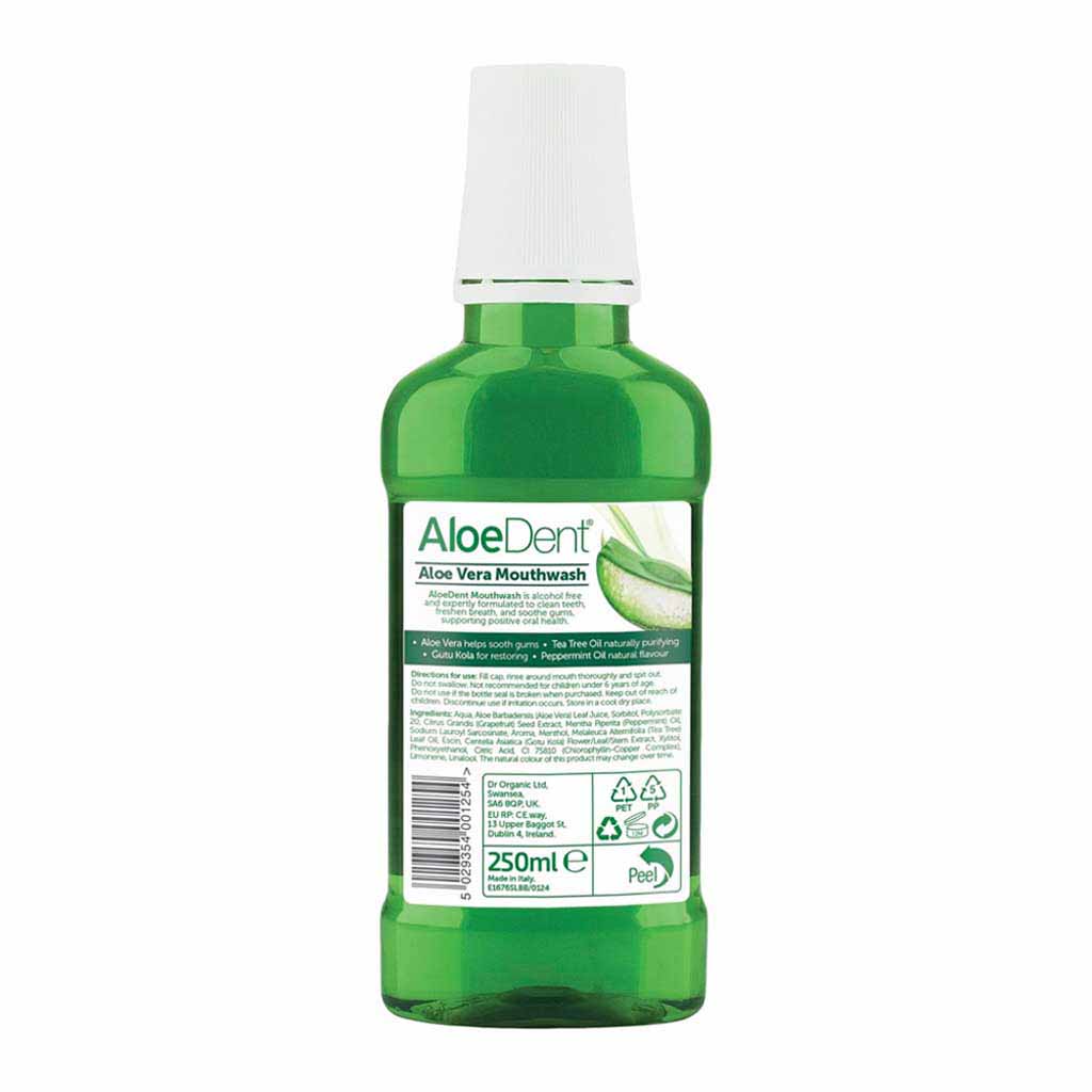 Aloe Dent, Mouthwash Alcohol Free, Alcohol free mouthwash for gentle oral care, 250 ml