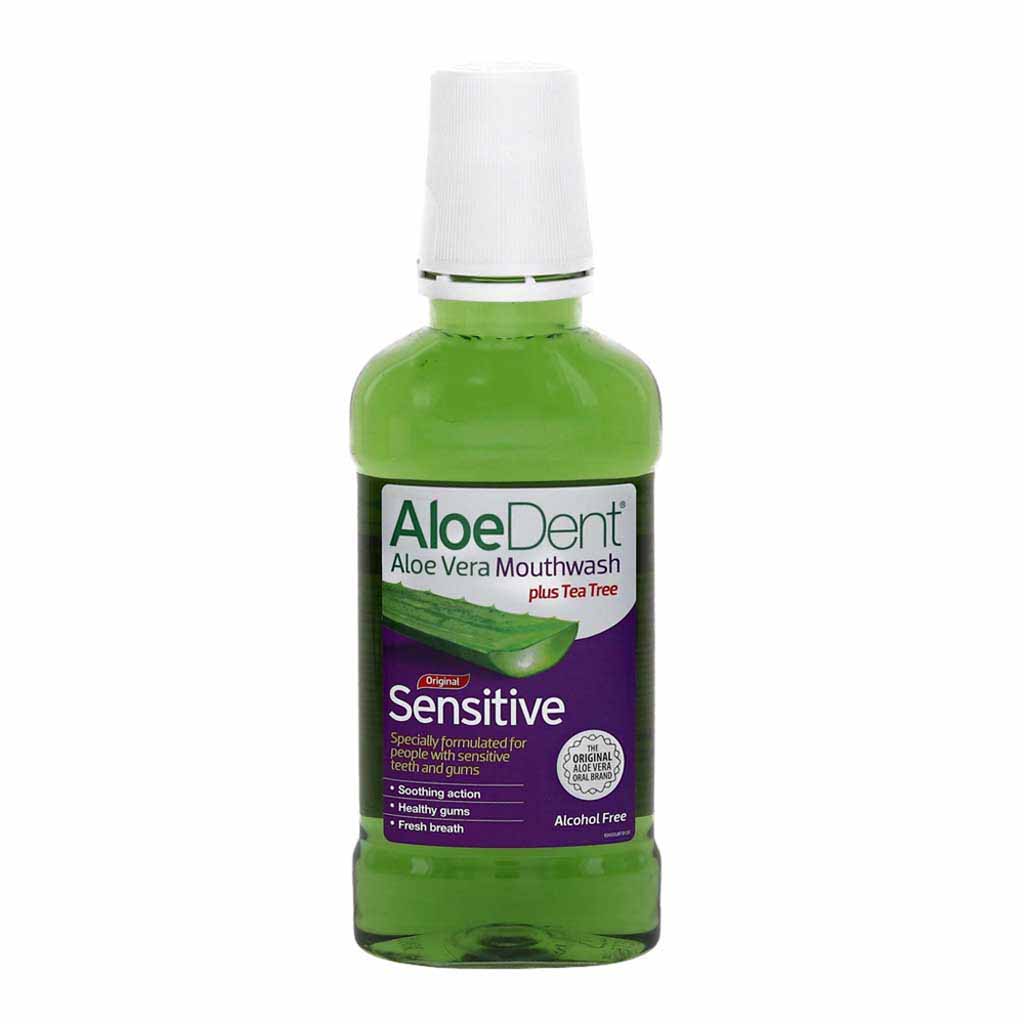 Aloe Dent, Aloe Vera Sensitive Mouthwash, Soothing mouthwash for sensitive mouths, 250ml