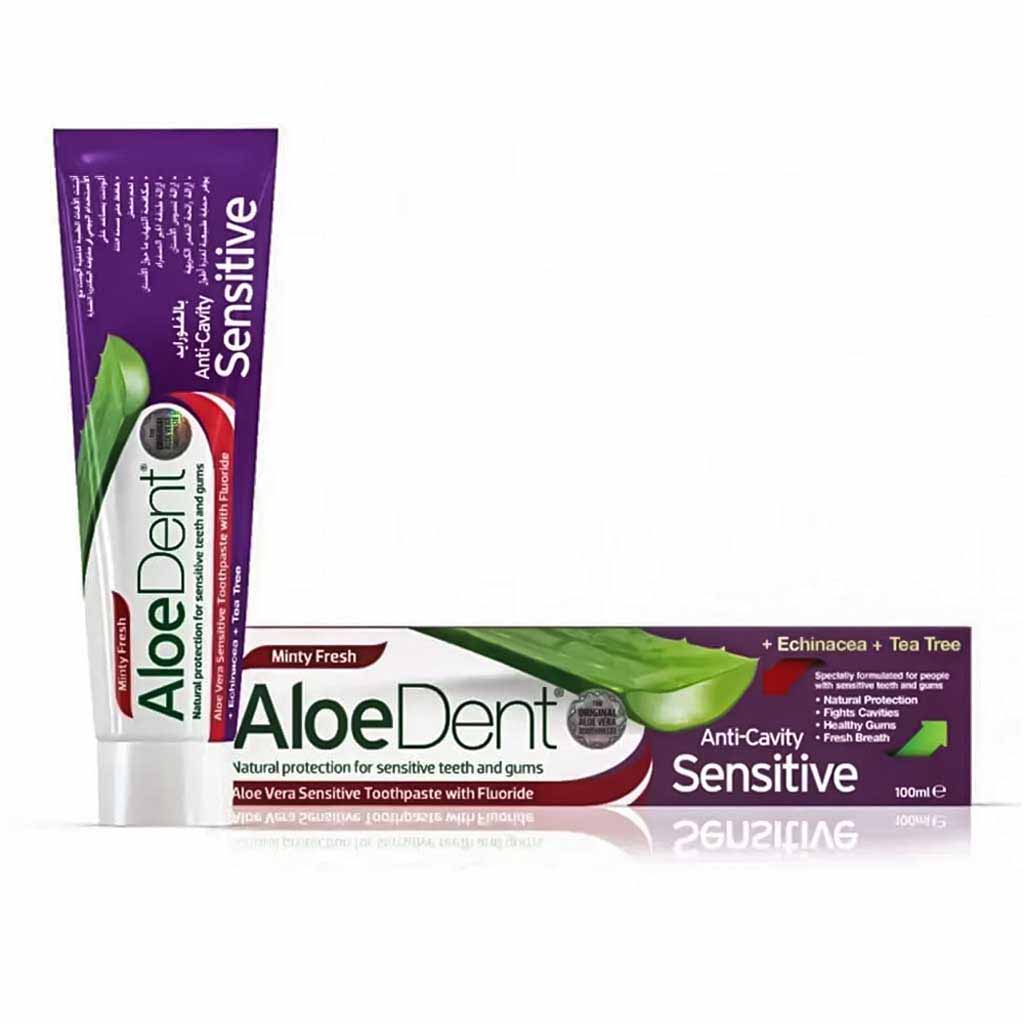 Aloe Dent Toothpaste Anti Cavity Sensitive Minty Fresh 100ml