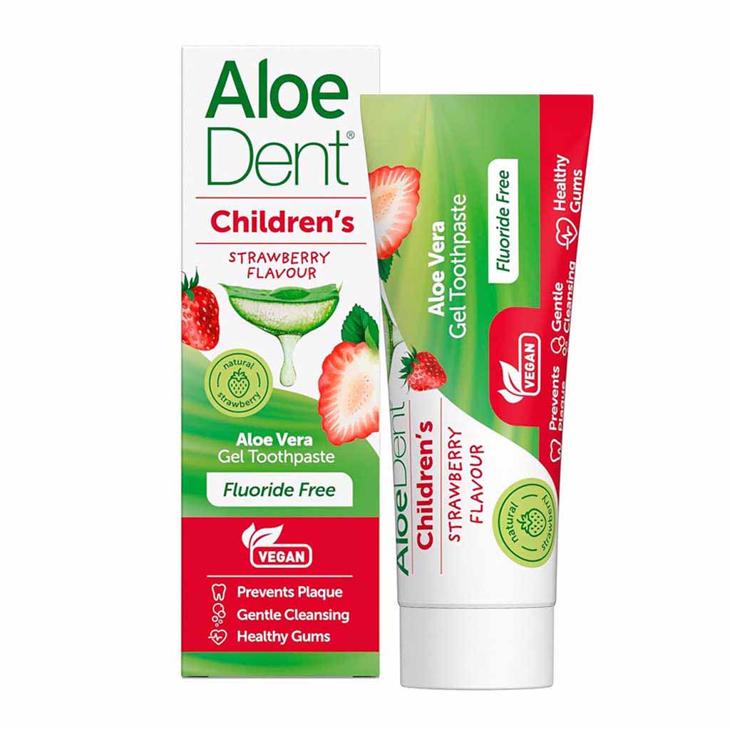 Aloe Dent, Toothpaste for children, Gentle strawberry flavour toothpaste, 50 ml