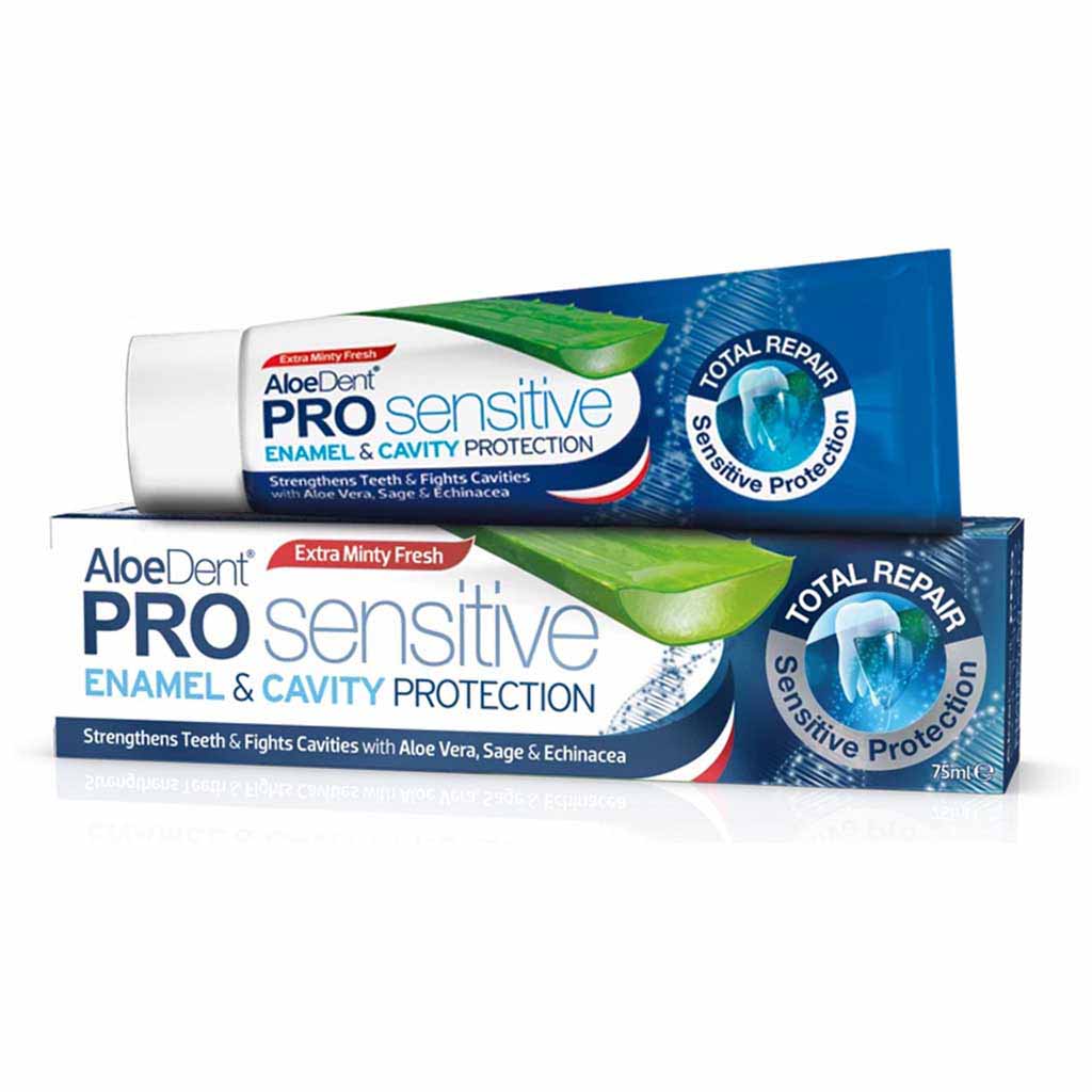 Aloe Dent, Toothpaste Pro Sensitive Enamel & Cavity Protection, Gentle toothpaste for sensitive teeth, 75ml