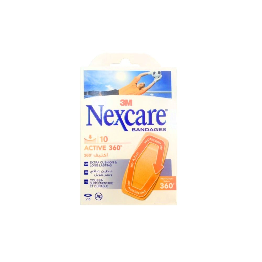 Nexcare 3M Flexible Foam Maxi Active 10 Bandages