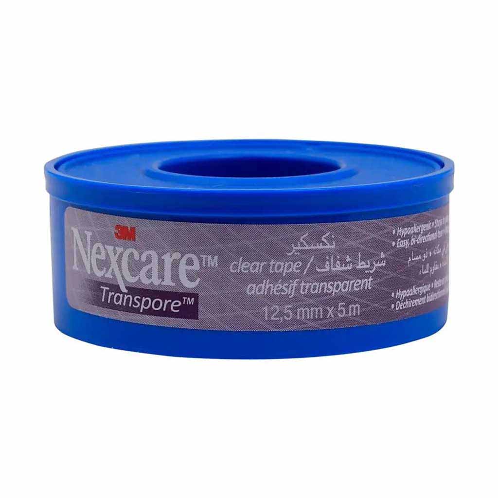3M Nexcare, Transpore clear tape, Transparent medical tape for secure dressing, 12.5mm x 5m