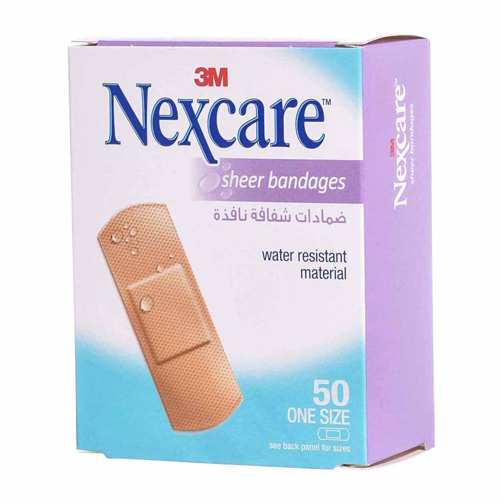 3M Nexcare, Sheer 50 bandages, Breathable sheer bandages with UV protection