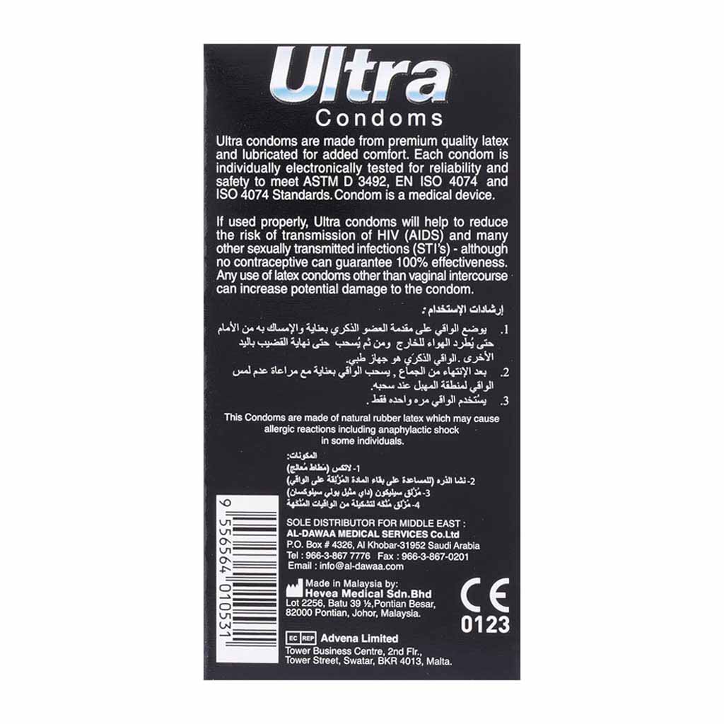 Ultra Condom Colored 12'S