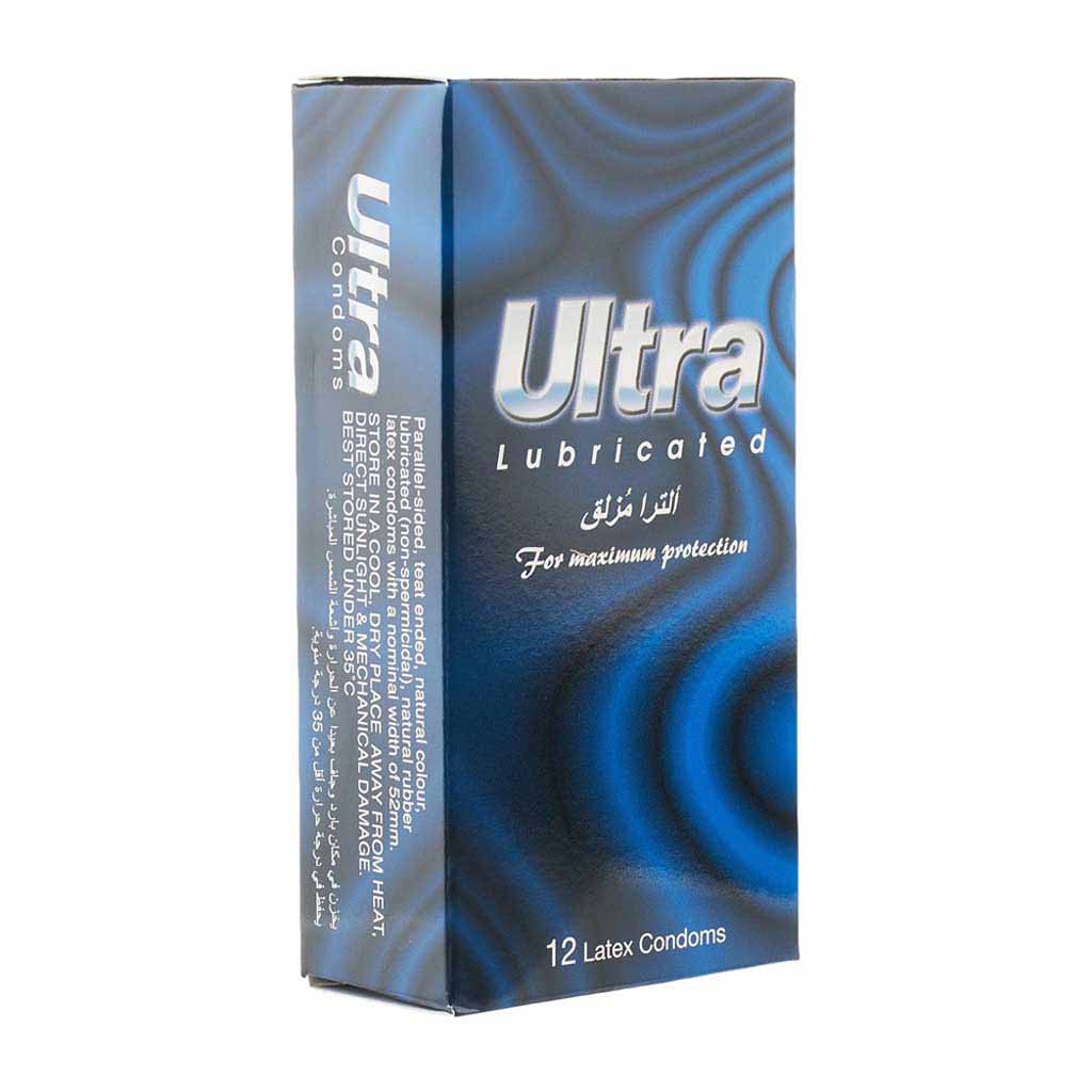 Ultra, Lubricated Latex Condoms, Smooth lubricated condoms for comfort