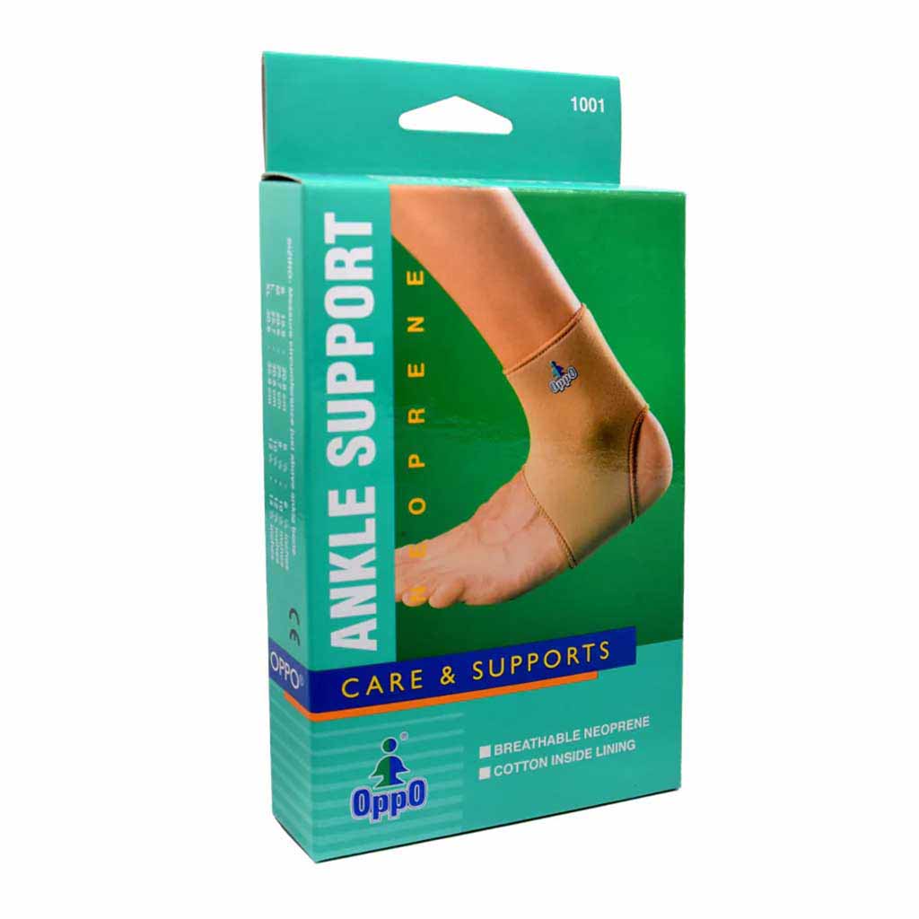 Oppo, 1001 Ankle Support Medium, Medium size ankle support brace for joint stability