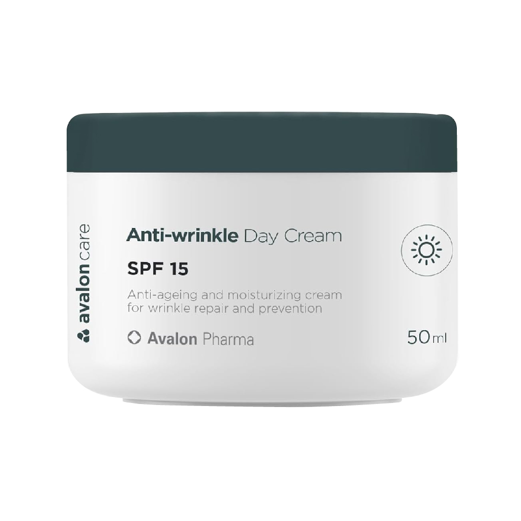 Avalon Care, Anti-Wrinkle Day Cream SPF 15, Hydrating day cream with sun protection, 50ml