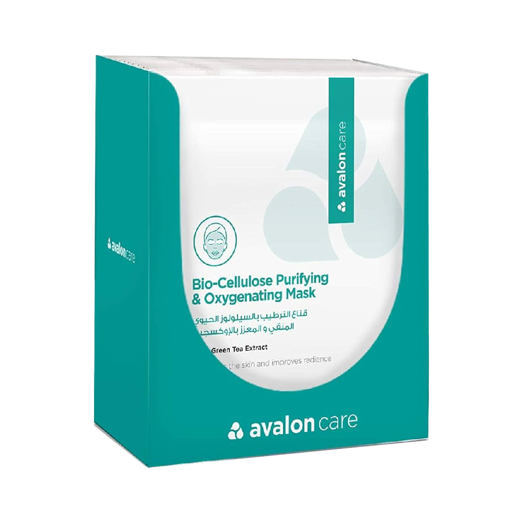Avalon Care, Bio-cellulose purifying & oxygenating mask, Deep cleansing facial treatment mask
