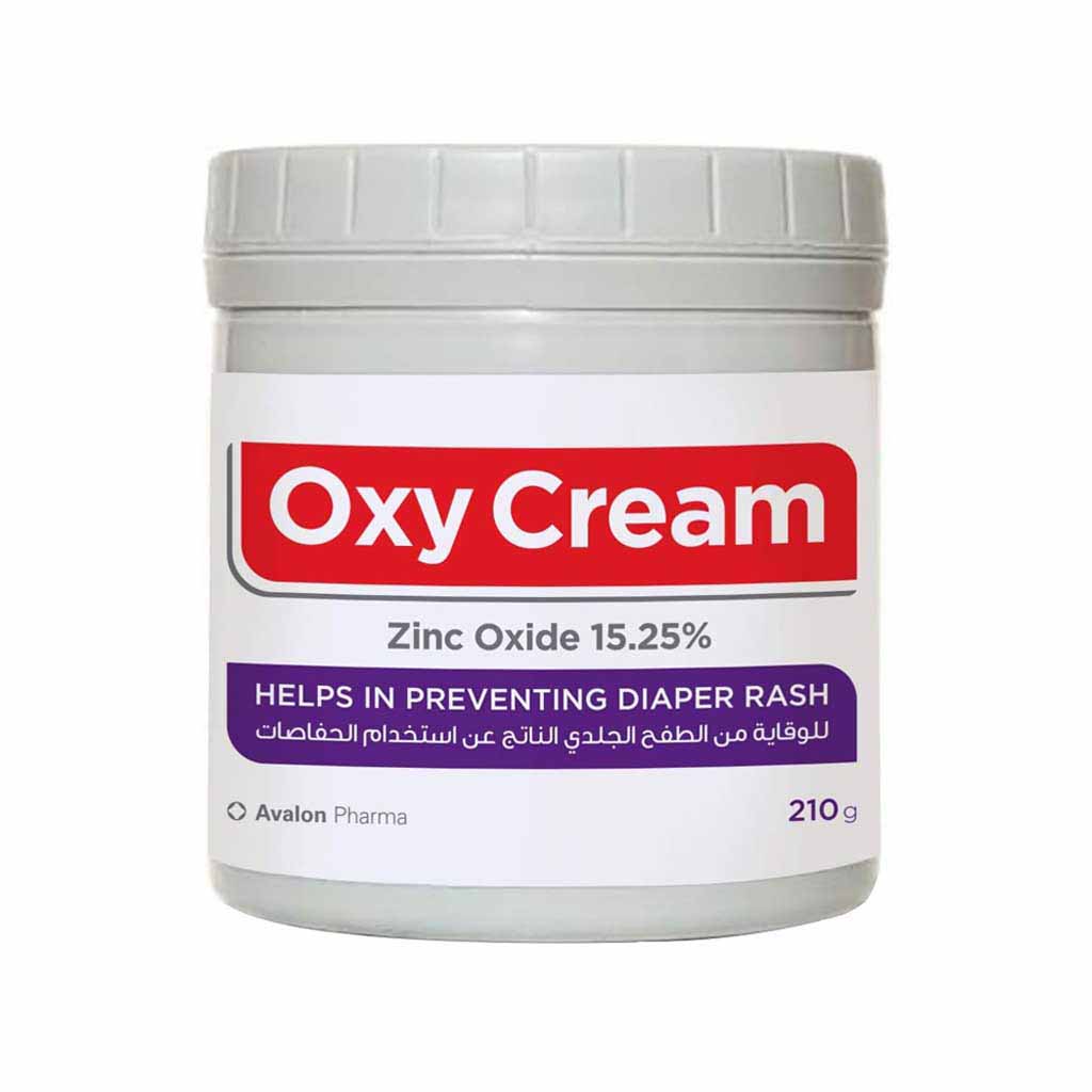 Avalon Care, Oxy Cream, Healing cream for skin irritation, 210g