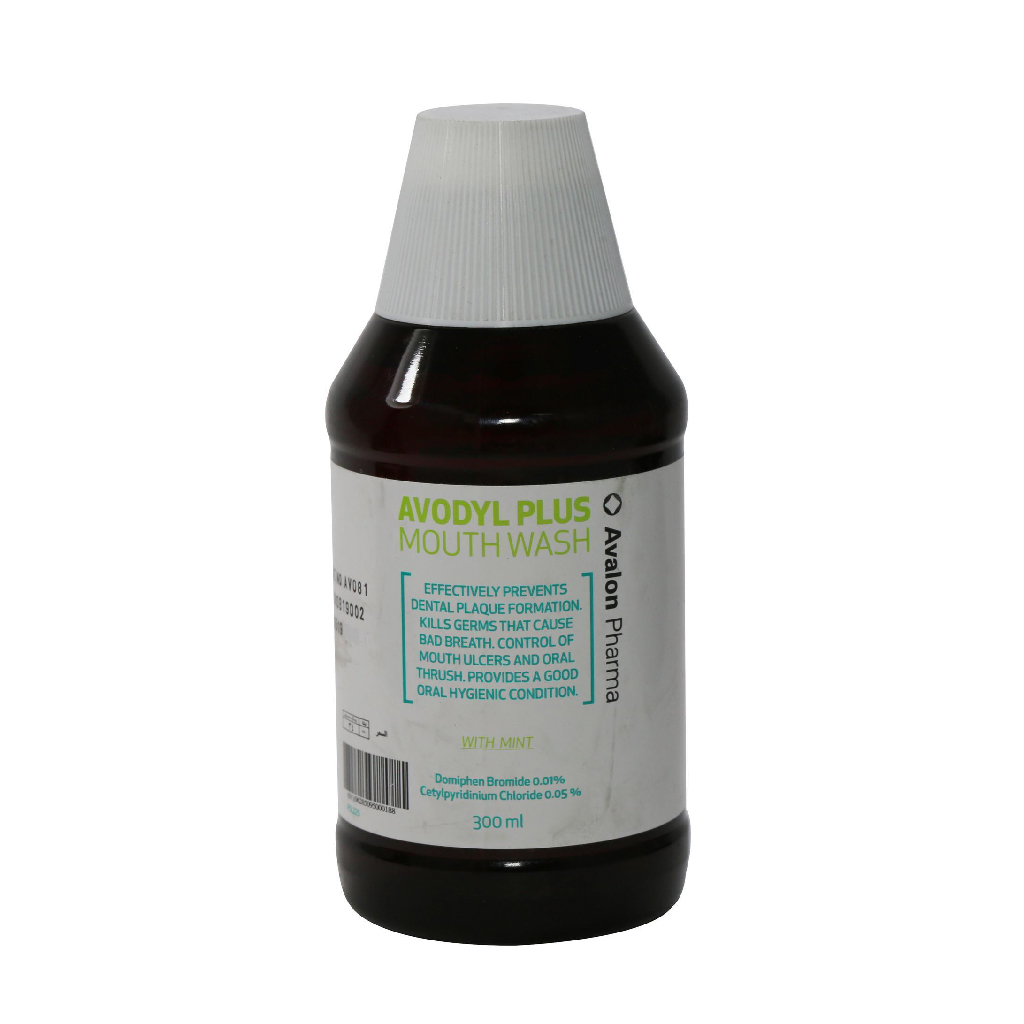 Avodyl Plus, Mouthwash, Antibacterial mouthwash for fresh breath and oral hygiene, 300ml