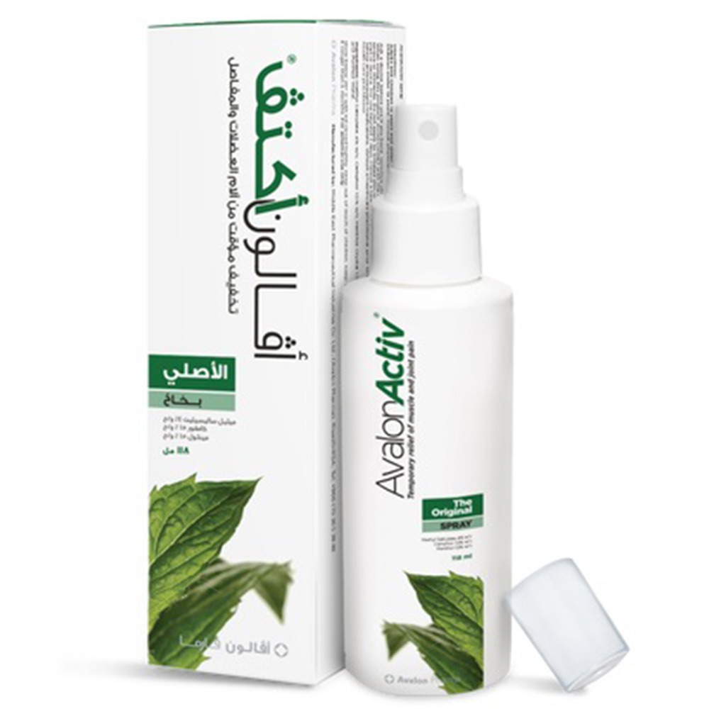 Avalon Activ, Original Spray for Muscle & Joint Pain Relief, Fast-acting soothing spray, 118ml