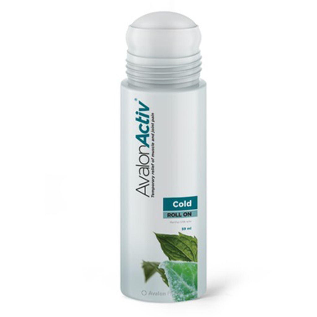 Avalon Activ, Cold Roll-On for Muscle & Joint Pain Relief, Fast-acting cooling pain relief roll-on, 59ml