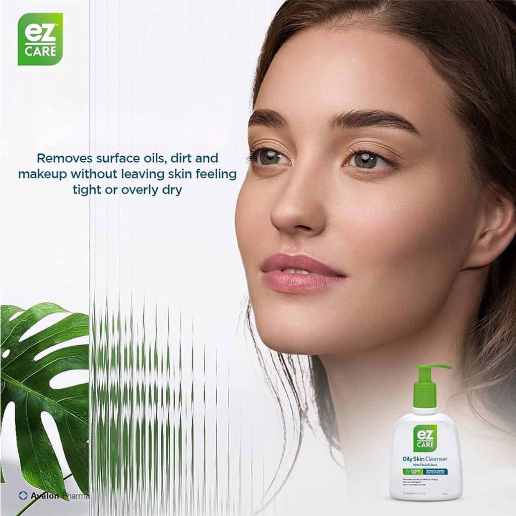 Avalon, Ez Care Oily Skin Face Cleanser, Deep cleansing facial wash for normal to oily skin, 220ml