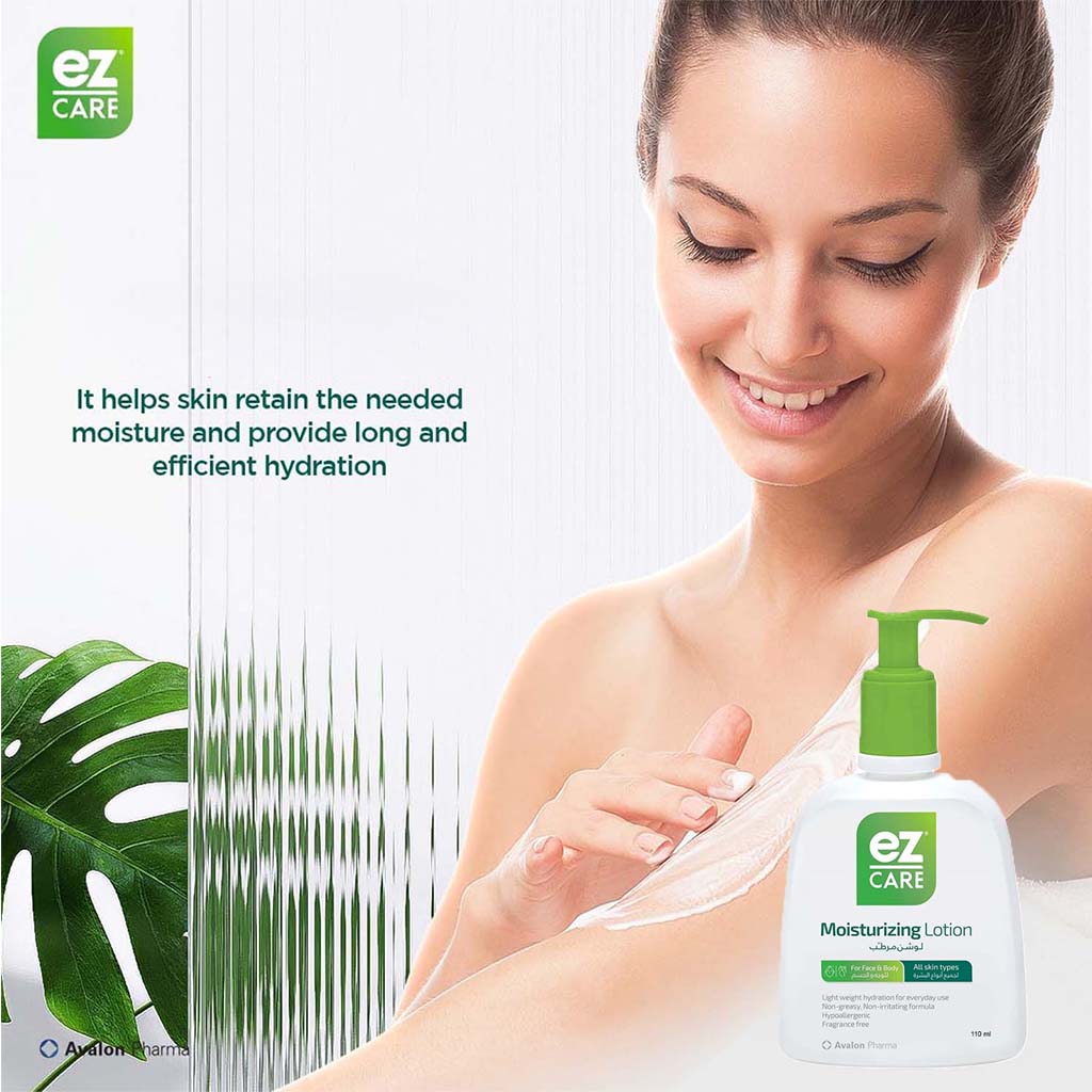 Avalon, Ez Care Moisturizing Lotion for Face & Body, Hydrating lotion for face and body, 110ml
