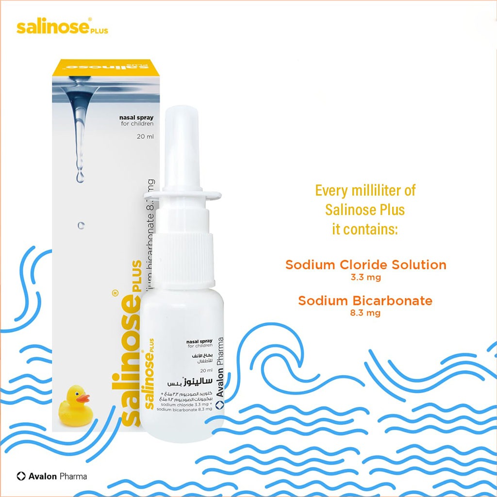 Salinose, Plus Nasal Spray, Nasal spray for sinus relief, size not specified