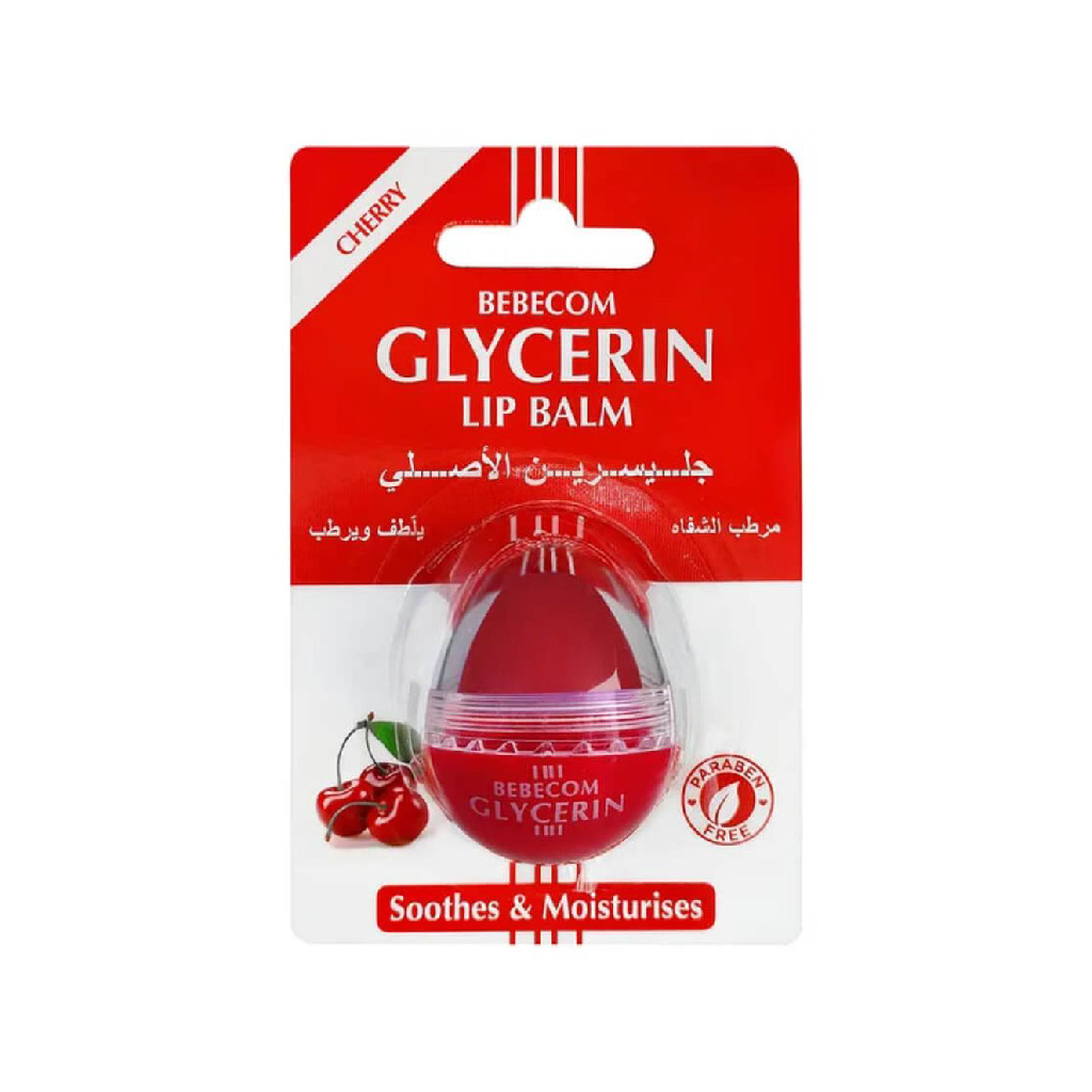 Bebecom, Lip Balm Cherry, Moisturizing lip care with cherry scent, 10 g