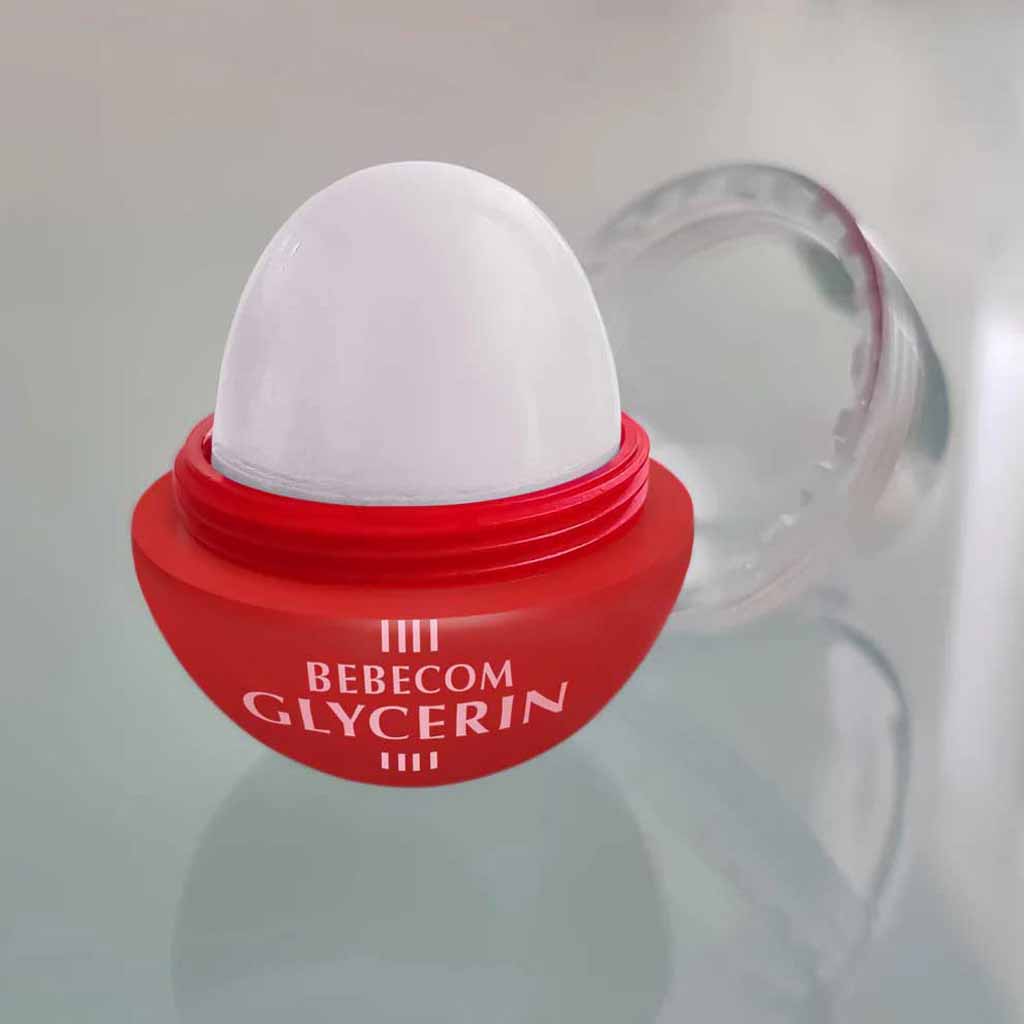 Bebecom, Glycerin Lip Balm Vanilla, Hydrating lip balm, 10 g