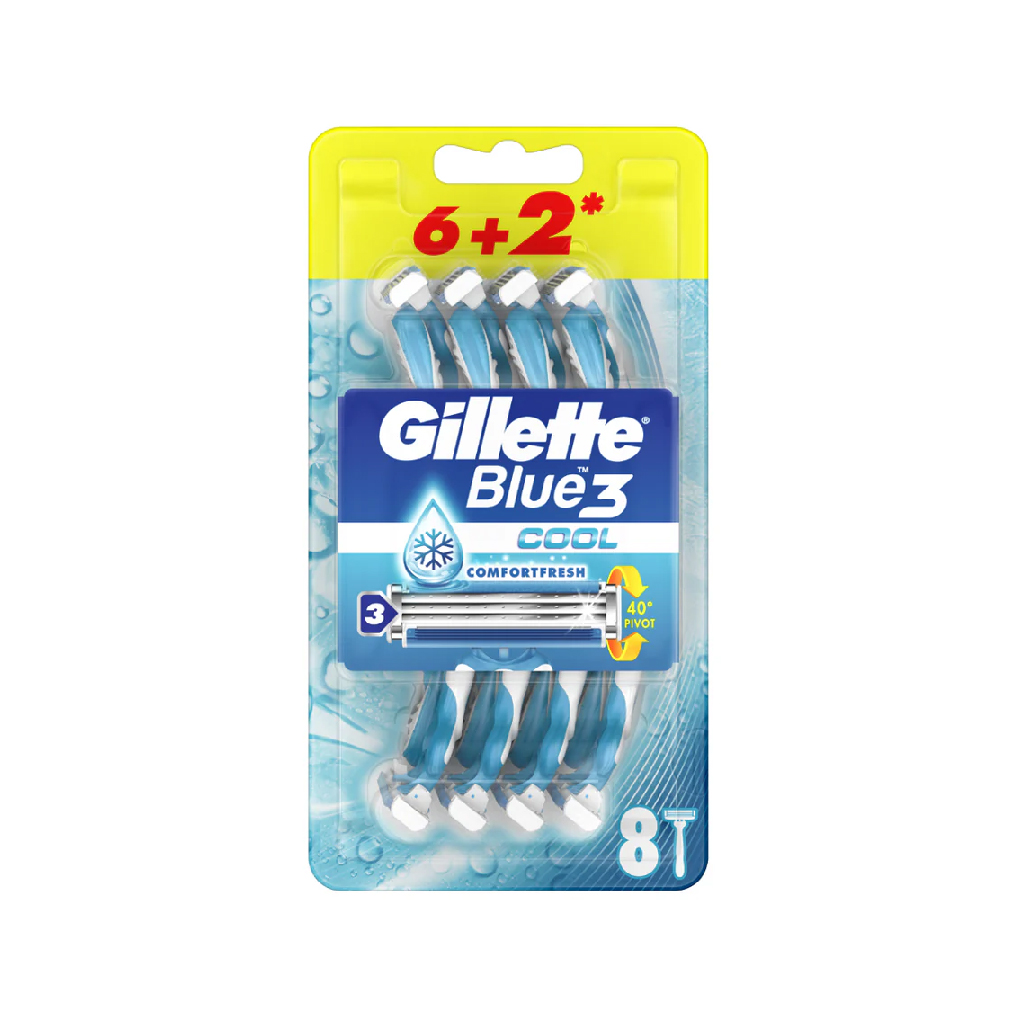 Gillete Blue 3 Razor 6'S Cool Blue