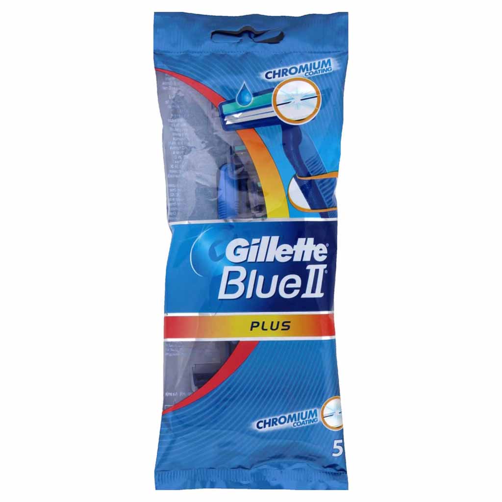 Gillette, Blue II Plus Ultra Grip disposable razors, Comfortable disposable razors with enhanced grip