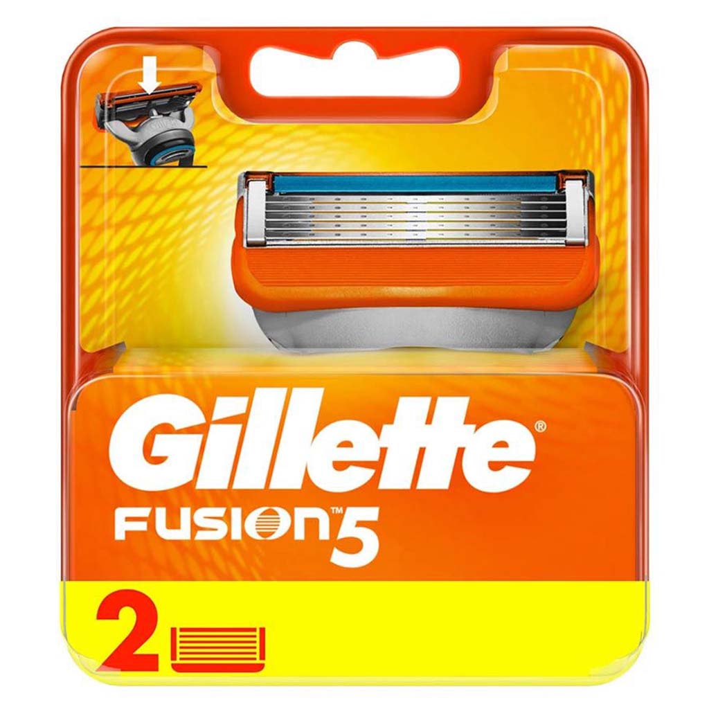Gillette, Fusion 5 Manual Razor Blade Refill, Smooth Long-Lasting Shave Replacement Blades, 2 blades