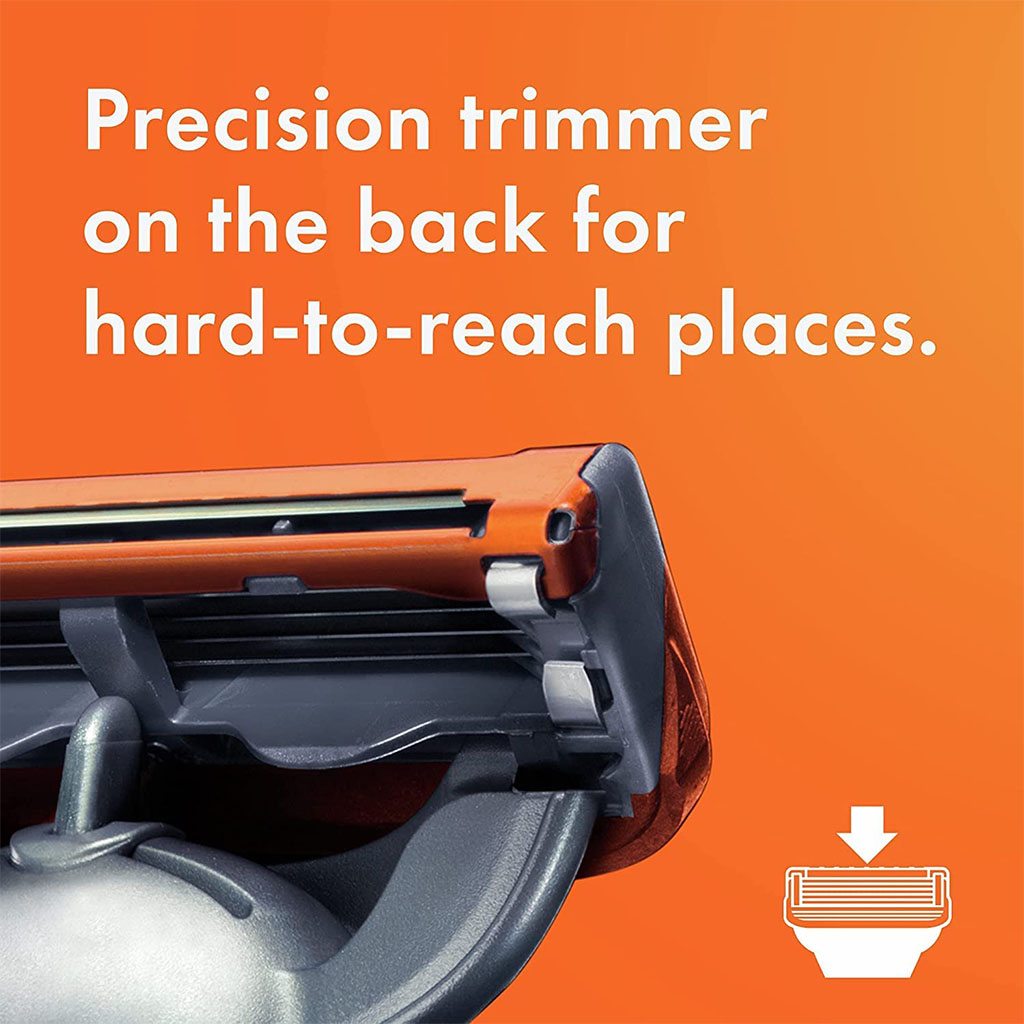 Gillette, Fusion 5 Manual Razor Blade Refill, Smooth Long-Lasting Shave Replacement Blades, 2 blades