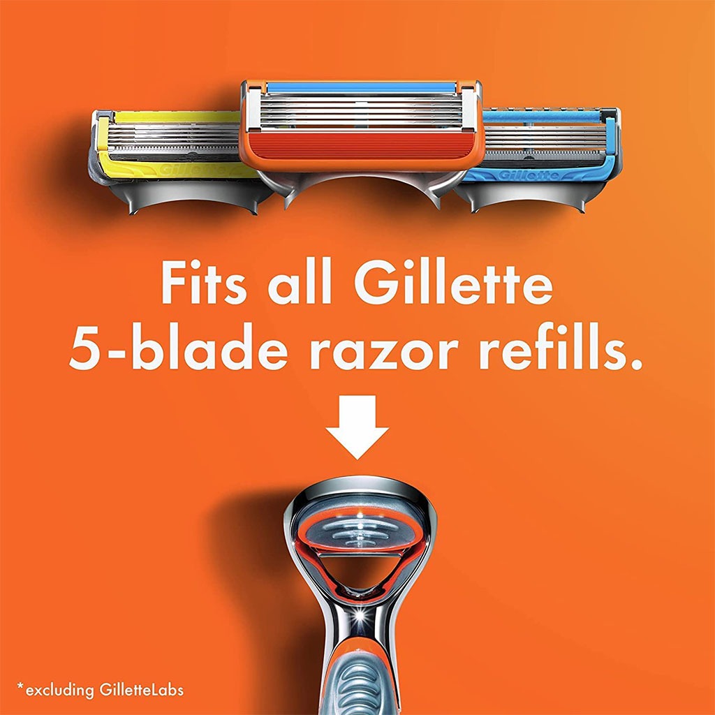 Gillette, Fusion 5 Manual Razor Blade Refill, Smooth Long-Lasting Shave Replacement Blades, 2 blades