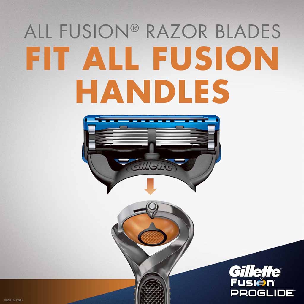 Gillette, Fusion Proglide Razor Blades, Precision replacement razor blades for Fusion Proglide