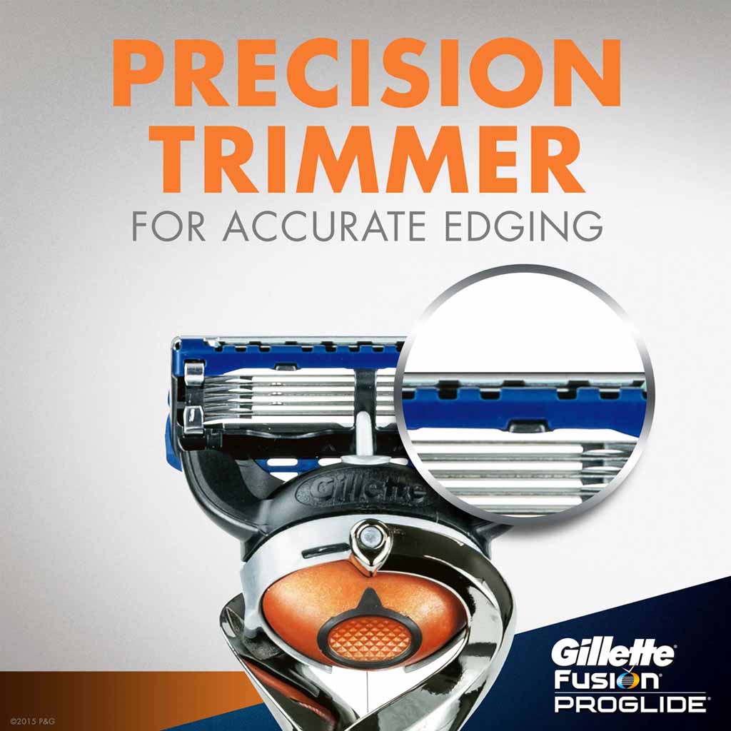 Gillette, Fusion Proglide Razor Blades, Precision replacement razor blades for Fusion Proglide
