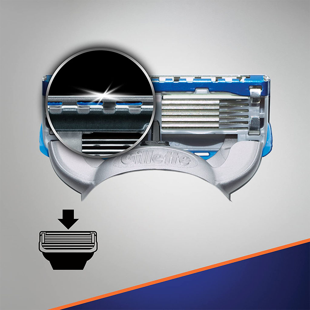 Gillette Fusion, 5 ProGlide Men's Manual Razor Blades Refills, Precision blades for smooth shaving