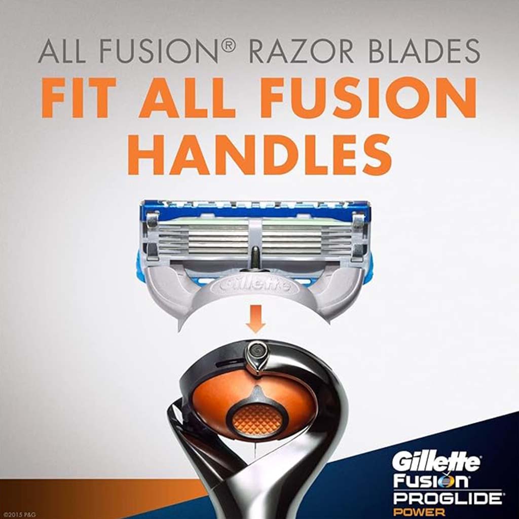 Gillette, Fusion 5 ProGlide Power Men's Razor Blades Refills, High-performance replacement blades for smooth shave