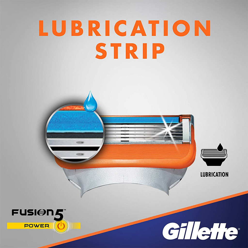 Gillette, Fusion 5 power razor blade refill, Replacement blades for perfect shave and beard shaping