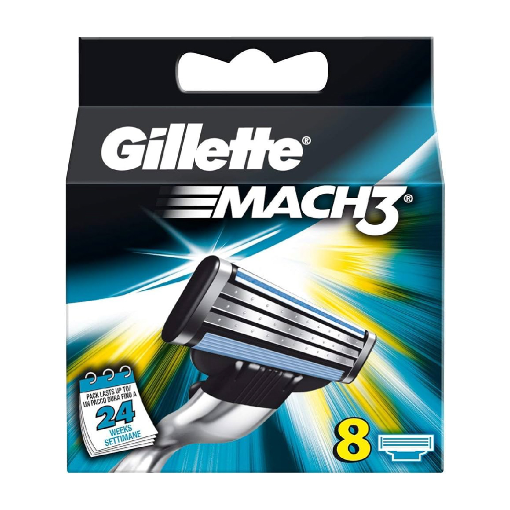 Gillette Mach 3 Blades – (Pack of 8)