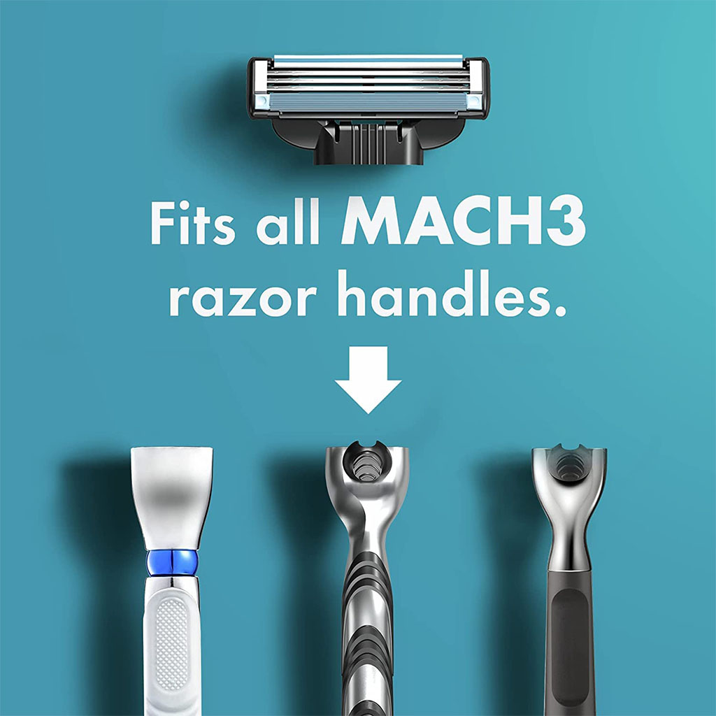 Gillette Mach3 Razor, Pack of 1 Handle + 2 Blades