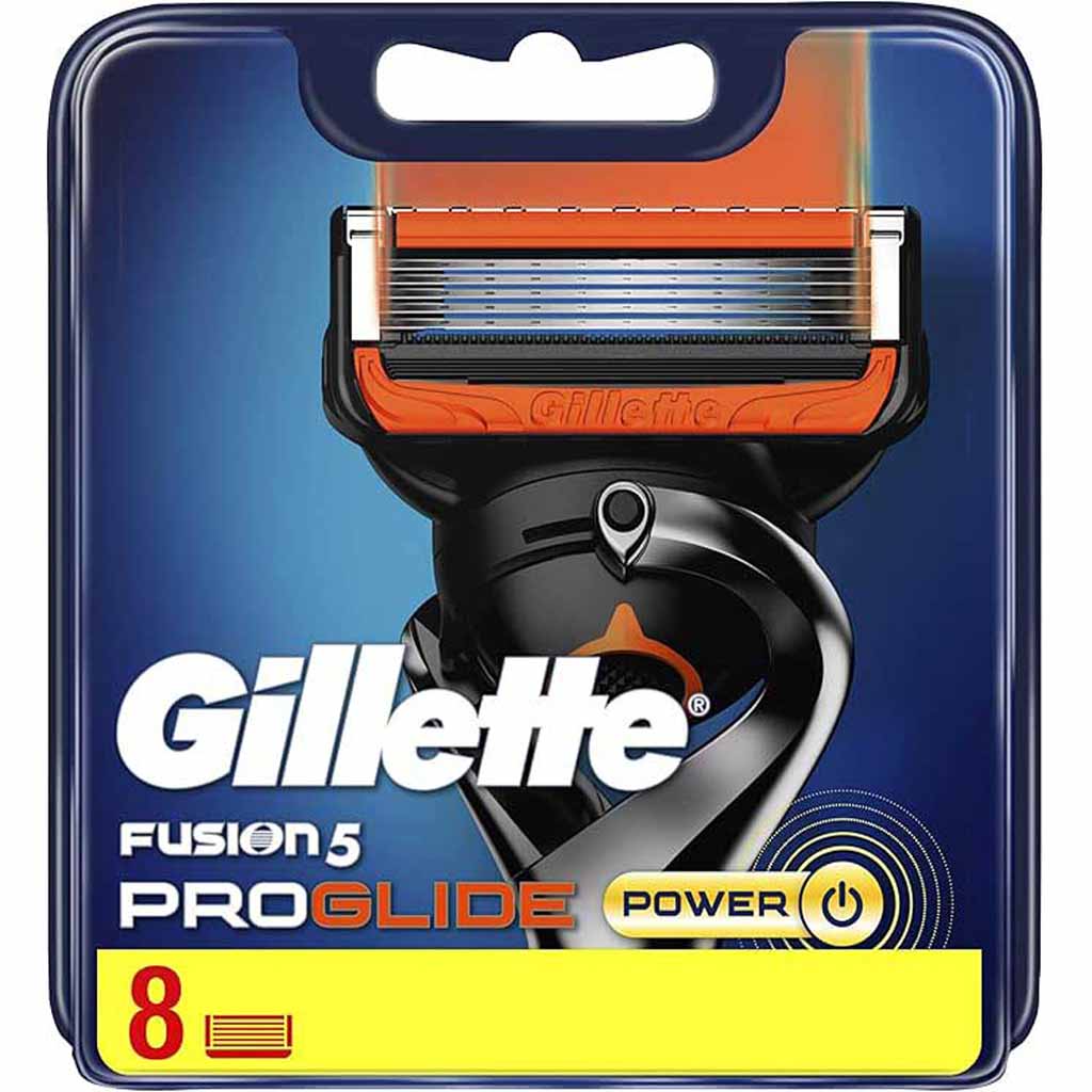 Gillette, Fusion Proglide Power Razor Blades, Power-enhanced replacement blades for Fusion Proglide, 8 count