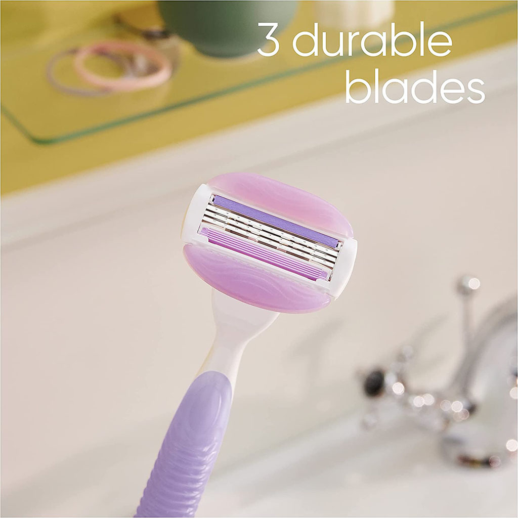 Gillette, Venus Breeze Disposable Razors, Moisturizing Disposable Razors with Aloe and Vitamin E, 4 razors