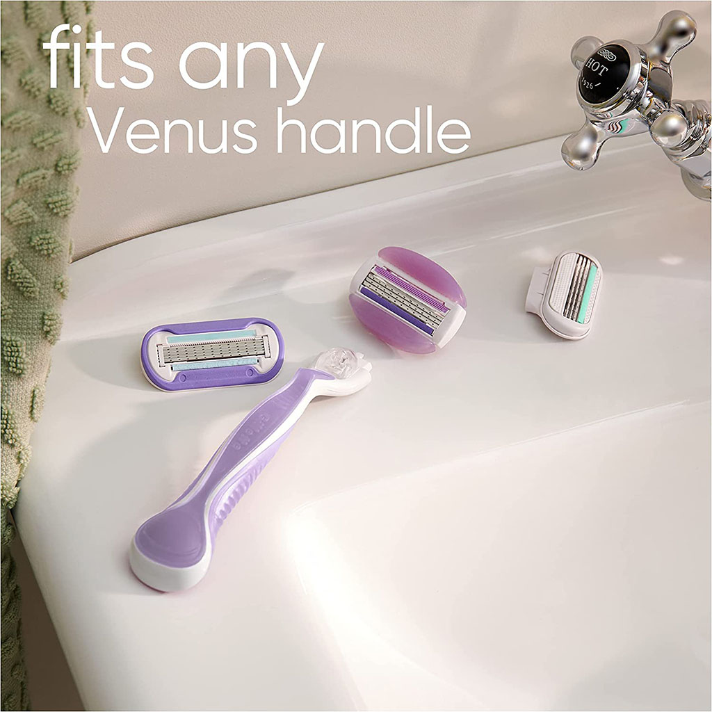 Gillette, Venus Breeze Disposable Razors, Moisturizing Disposable Razors with Aloe and Vitamin E, 4 razors