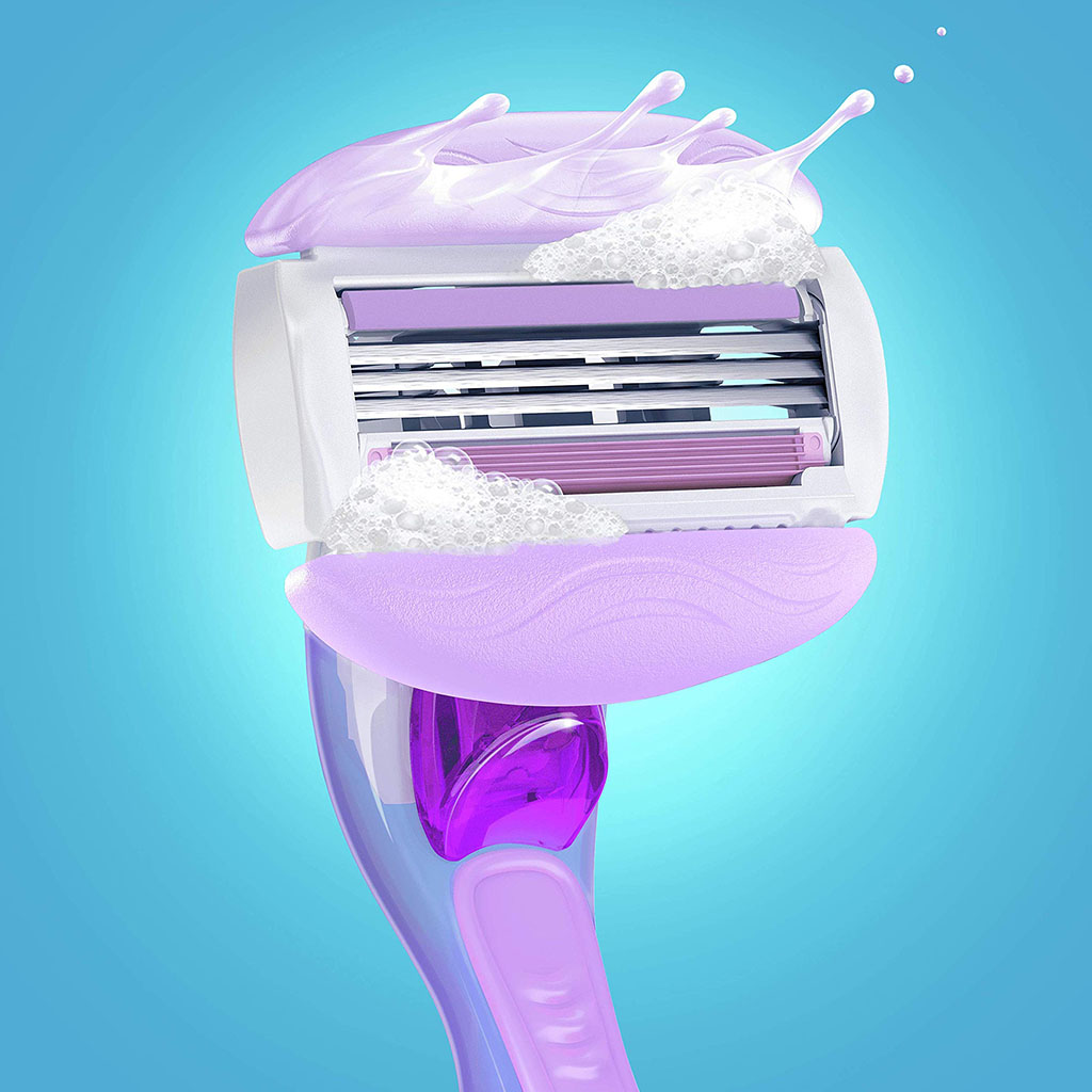 Gillette, Venus Comfortglide Breeze Women's Razor, Smooth glide razor with moisture bars, 1 handle + 2 blades